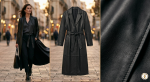 FLOWING LEATHER COATa