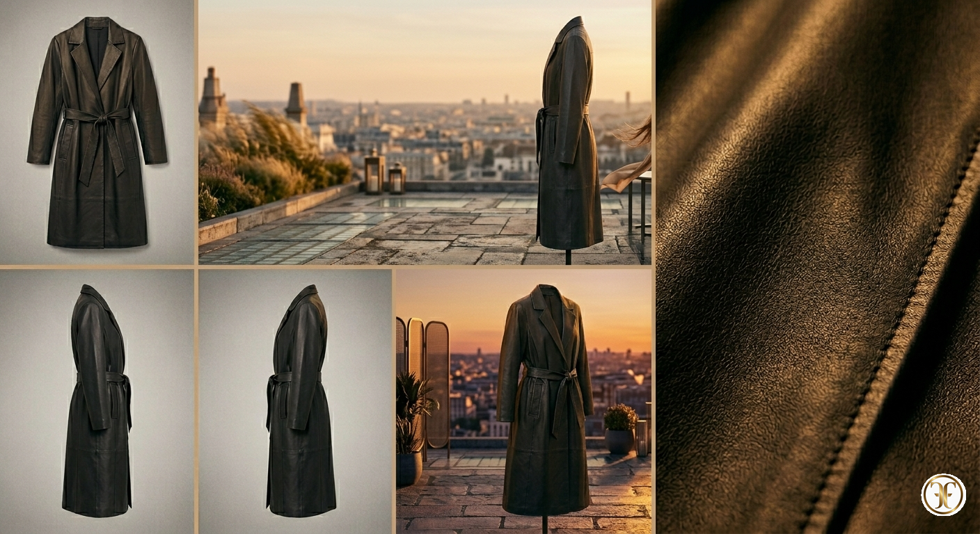 FLOWING LEATHER COAT3a