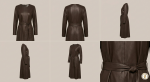 FLUID DEER LEATHER DRESS