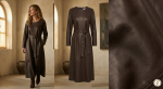 FLUID DEER LEATHER DRESS